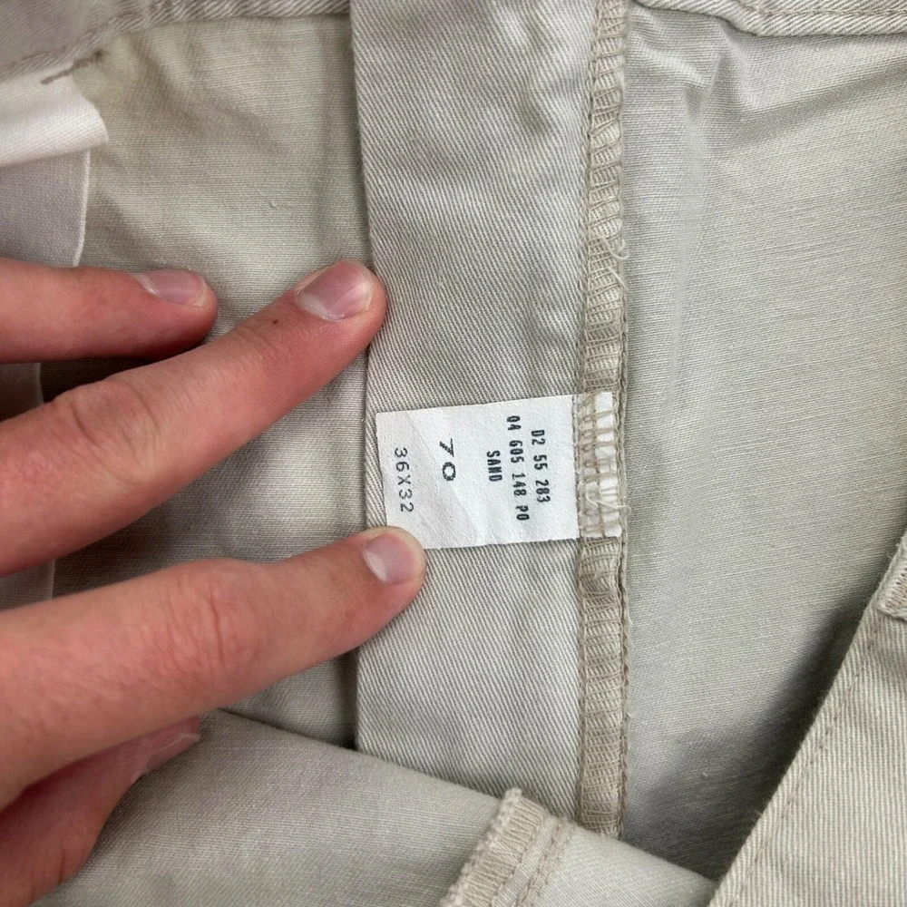 Vintage 90s Polo Ralph Lauren Pants Size 36x32 Tan Chino Casual Golf‎ Boho
